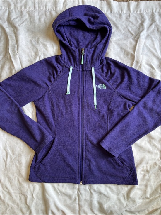 The North Face Jackets & Blazers - The North Face Women's Deep Purple Full-Zip Hooded Fleece Jacket